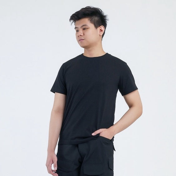 Toko Sritex IRo T-Shirt Basic Unisex 100% Cotton Premium - Black