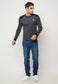SRX Men's Long Sleeve T-Shirt Grey (SRX 039)