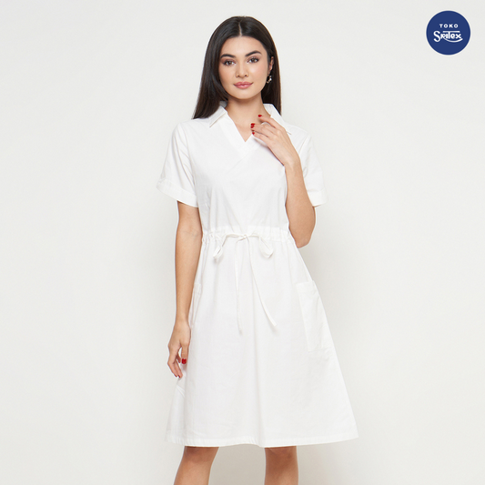 Toko Sritex OURICCI Daily Dress - White