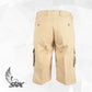 SRX.602 Men's Ribstop Cargo Short Pants - Cream