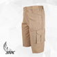 SRX.602 Men's Ribstop Cargo Short Pants - Cokelat Muda