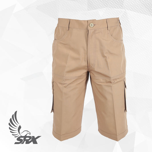 SRX.602 Men's Ribstop Cargo Short Pants - Cokelat Muda