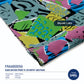 Toko Sritex Kain Rayon Print Abstrak Mozaik Lukis Premium Ekspor R20. Harga per 45cm, Lebar 150cm.