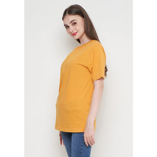 Toko Sritex IRo T-Shirt Basic Unisex 100% Cotton - Mustard