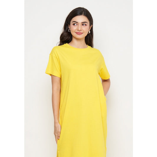 Toko Sritex IRo Basic Midi Dress - Yellow