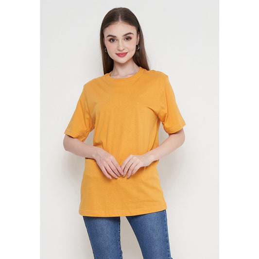 Toko Sritex IRo T-Shirt Basic Unisex 100% Cotton - Mustard