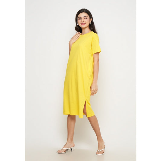 Toko Sritex IRo Basic Midi Dress - Yellow