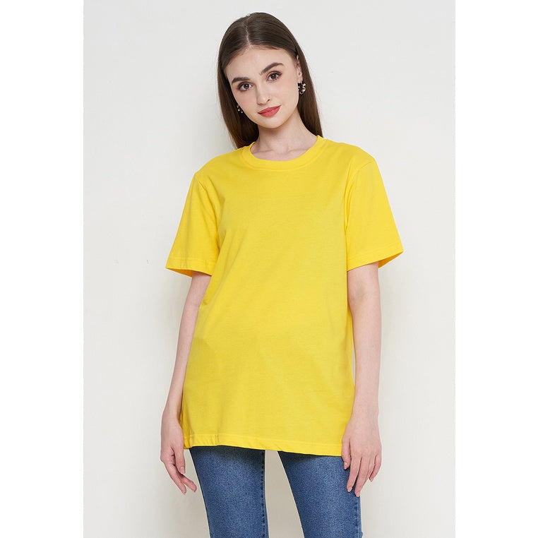 Toko Sritex IRo T-Shirt Basic Unisex 100% Cotton - Yellow