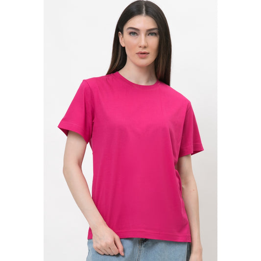 Toko Sritex IRo T-Shirt Basic Unisex 100% Cotton  - Fuschia