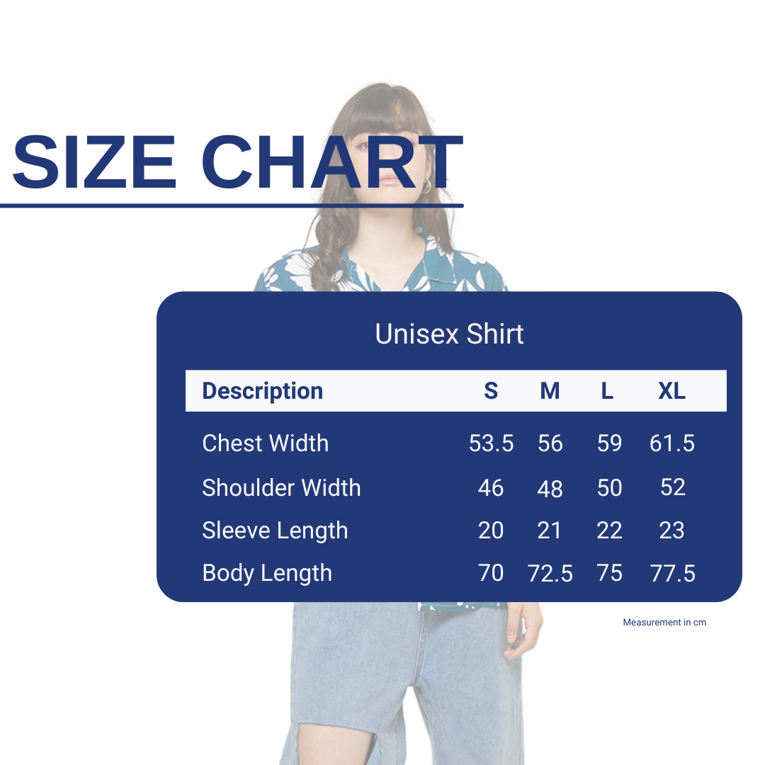Cloud Nine Unisex Shirt Resort Size Chart