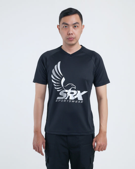 SRX Men's Dry Fit T-Shirt Black (SRX 1008)