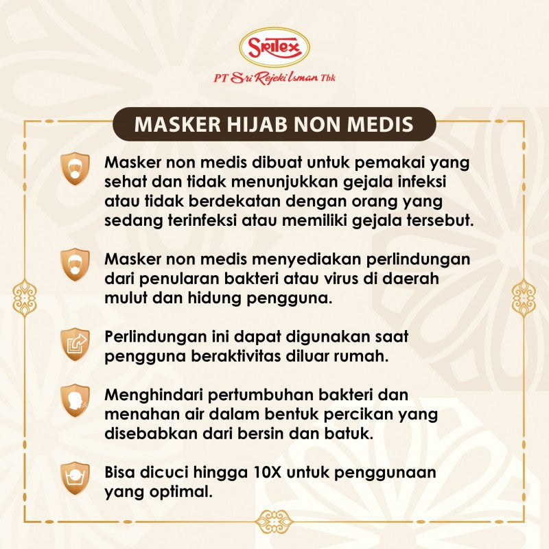 Toko Sritex Masker Premium Hijab 2 ply - 1 pc