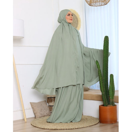 Toko Sritex Mukena Calm Green (Airycool)