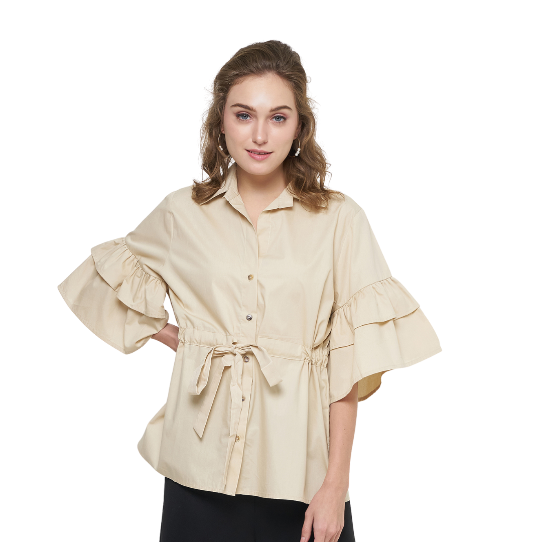 RICCI Aster Blouse Beige Front