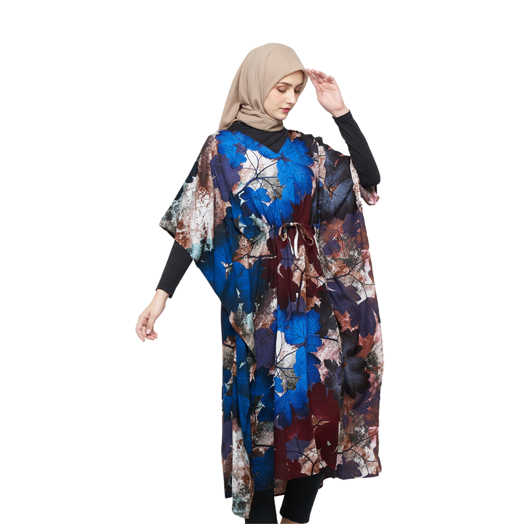 Cloud Nine Jihan Kaftan Dress Autumn Blue Alt