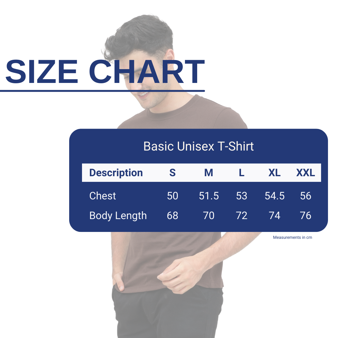 IRO Basic Unisex T-Shirt Brown Size Chart