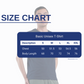 IRO Basic Unisex T-Shirt Navy Size Chart