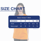 IRO Basic Unisex T-Shirt Orange Size Chart