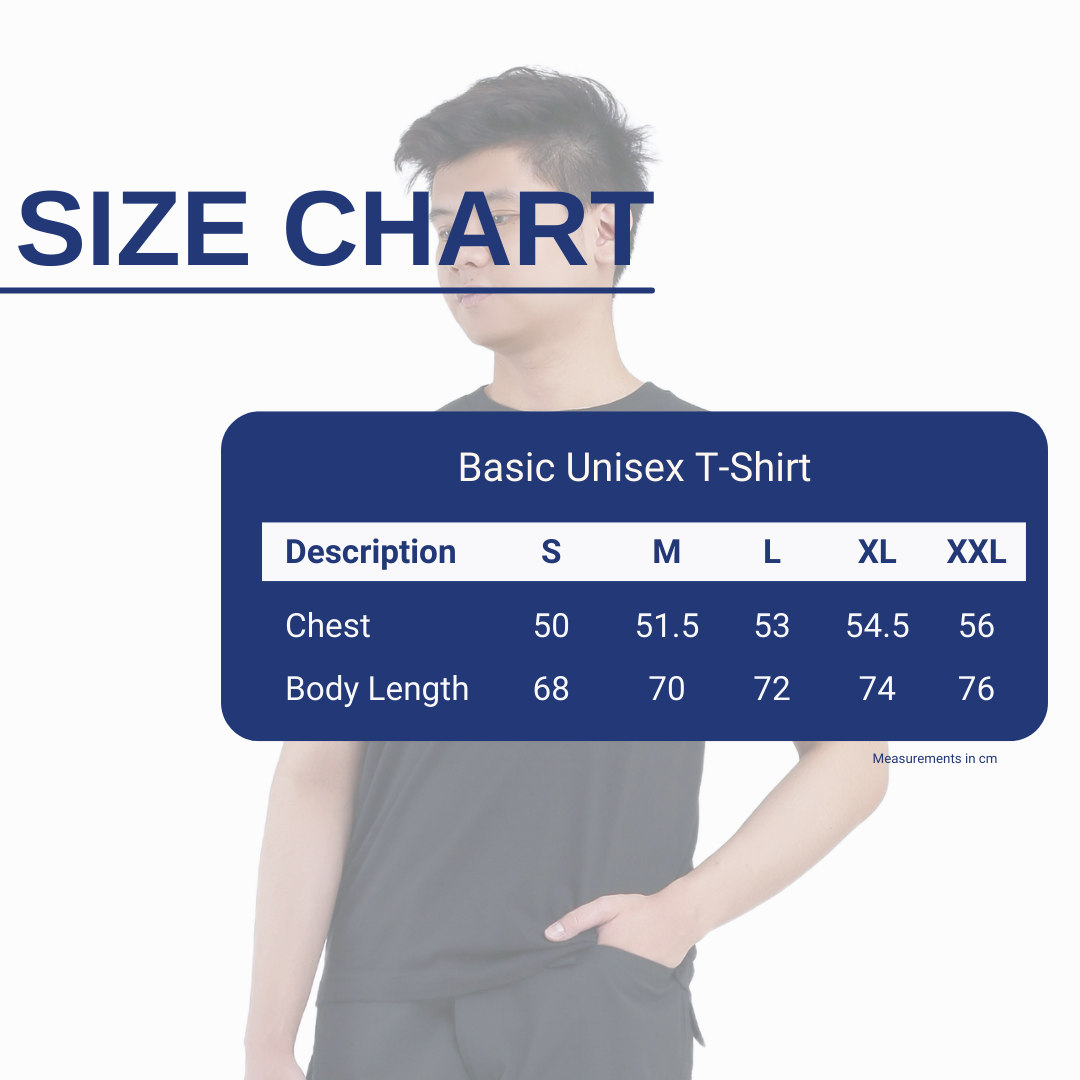 IRO Basic Unisex T-Shirt Black Size Chart