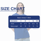 IRO Basic Unisex T-Shirt Blue Size Chart