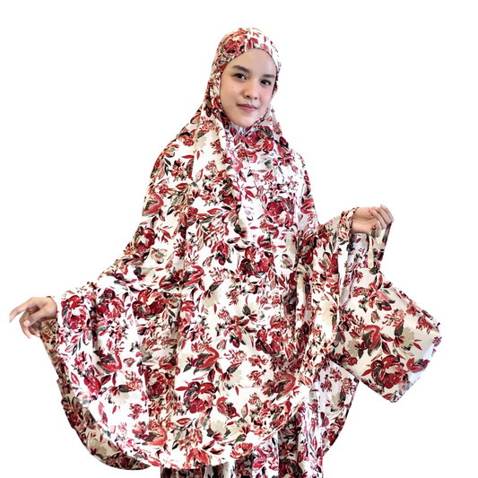 Mukena Floral Front