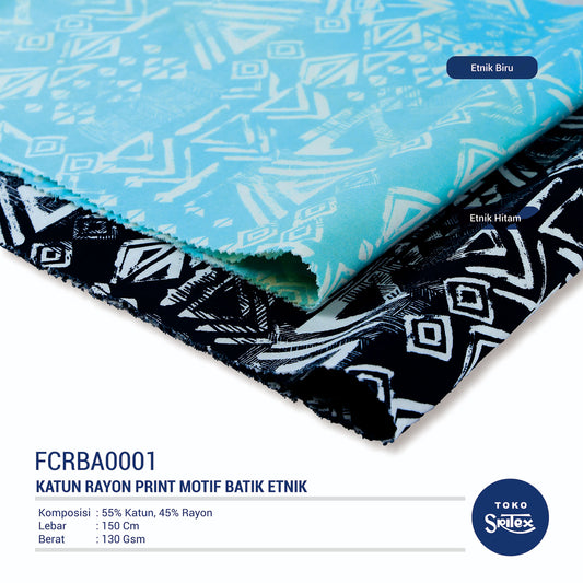 Toko Sritex Kain Katun Rayon Print Batik 0001 Premium Ekspor CRY02