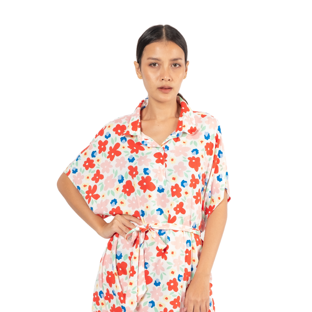 Cloud Nine Summer Dress Cheerful Floral Front