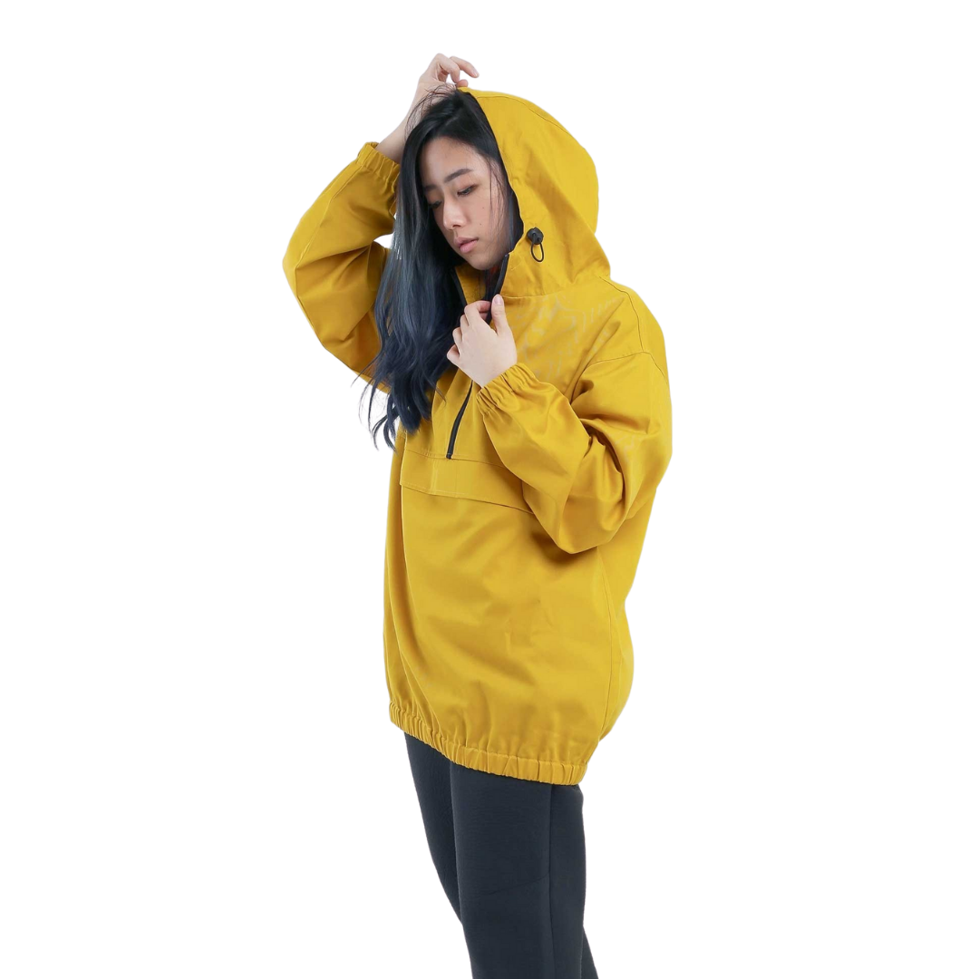 Unisex Portable Anorak Jacket Yellow Alt