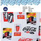 Toko Sritex Kain Rayon Print Animasi Coca Cola Premium Ekspor R47. Harga per 45cm, Lebar 150cm, Cocok Untuk Kemeja, Baju atasan, Dress, Tunik, Rok, Celana, Piyama, Mukena.