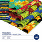 Toko Sritex Kain Rayon Print Bunga 0034 Premium Ekspor, R60. Harga per 45cm, Lebar 150cm,