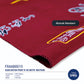 Toko Sritex Kain Rayon Print Abstrak Mandarin 0015 Premium Ekspor, R60. Harga per 45cm, Lebar 114cm,