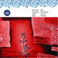 Toko Sritex Kain Rayon Print Abstrak Merah Premium Ekspor, R60. Harga per 45cm, Lebar 114cm,